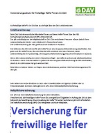 Versicherungen für freiwillige Helfer
